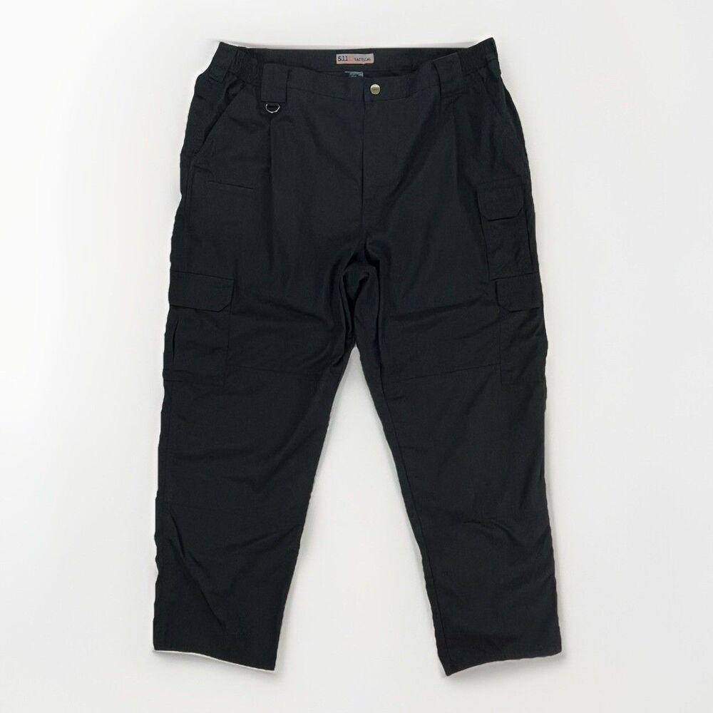 5.11 Tactical Pants Men 42x30 Black Taclite Pro Rip Stop Cargo Utility Trousers‎